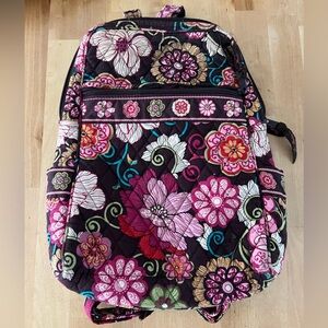 Vera Bradley Pink and Purple Floral Backpack